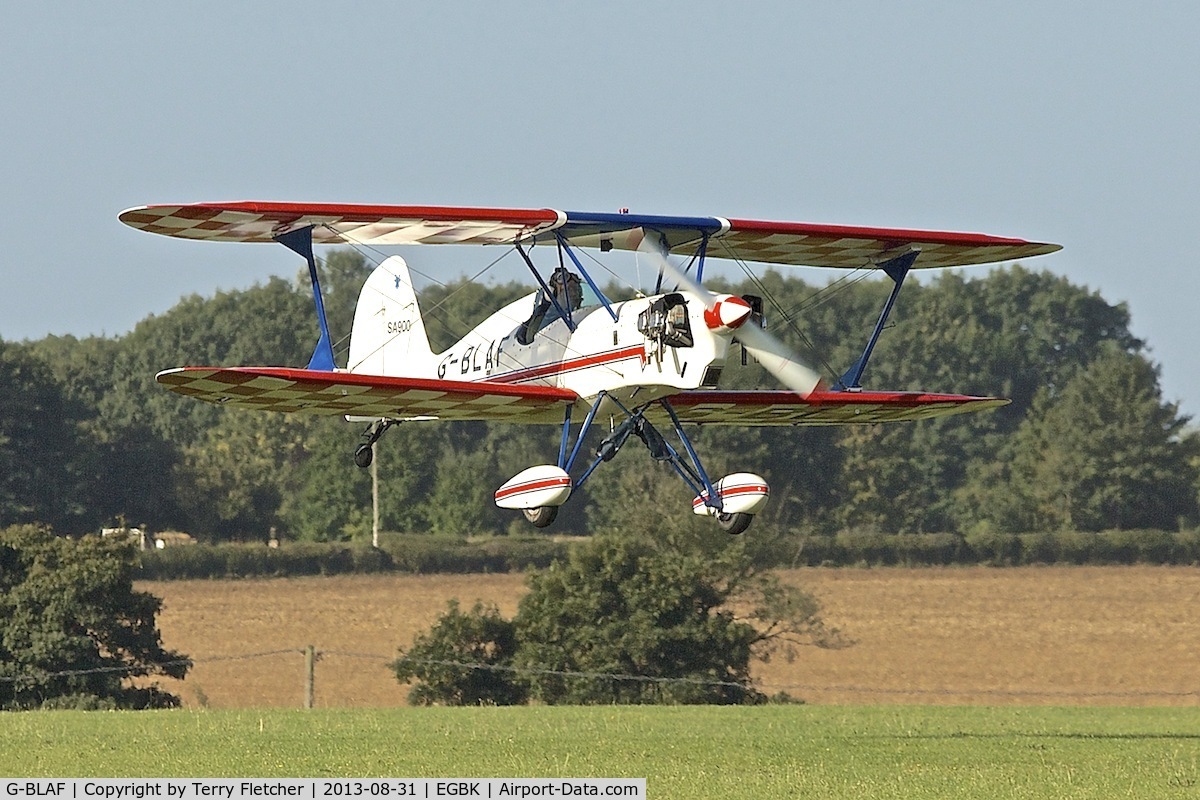 G-BLAF, 1987 Stolp SA-900 V-Star C/N PFA 106-10651, Attended the 2013 Light Aircraft Association Rally at Sywell in the UK