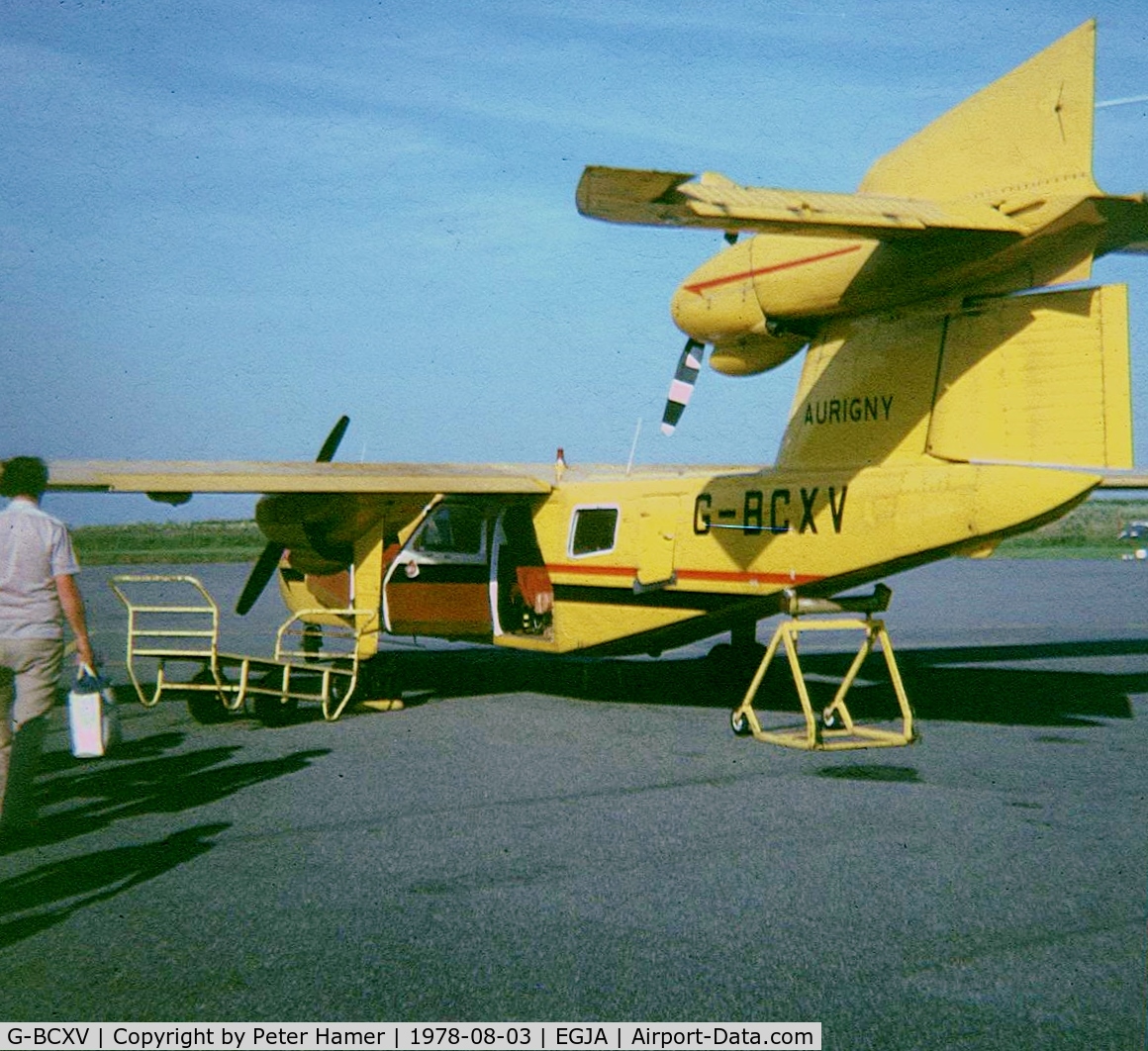 G-BCXV, 1975 Britten-Norman BN-2A Mk.III-2 Trislander C/N 1007, Alderney