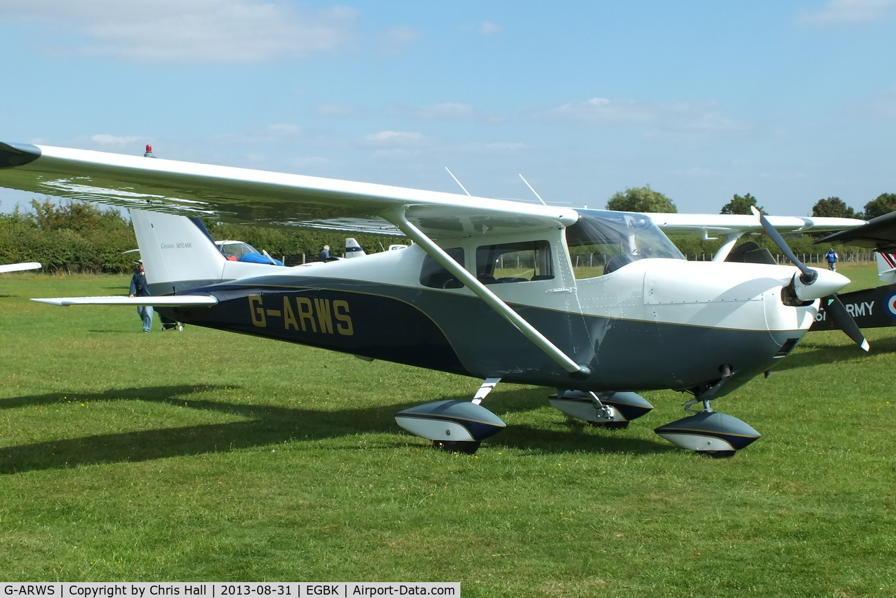 G-ARWS, 1962 Cessna 175C Skylark C/N 17557102, at the LAA Rally 2013, Sywell