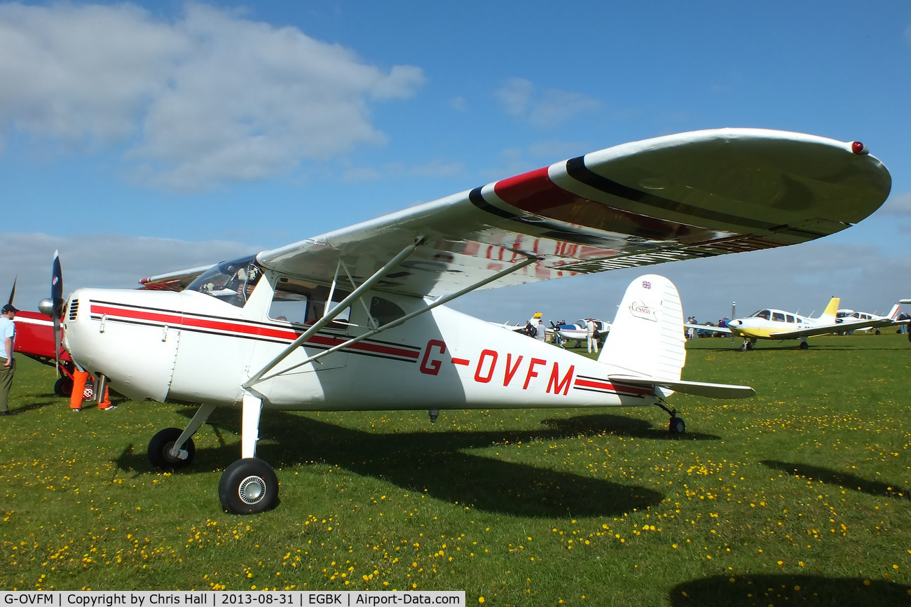 G-OVFM, 1948 Cessna 120 C/N 14720, at the LAA Rally 2013, Sywell