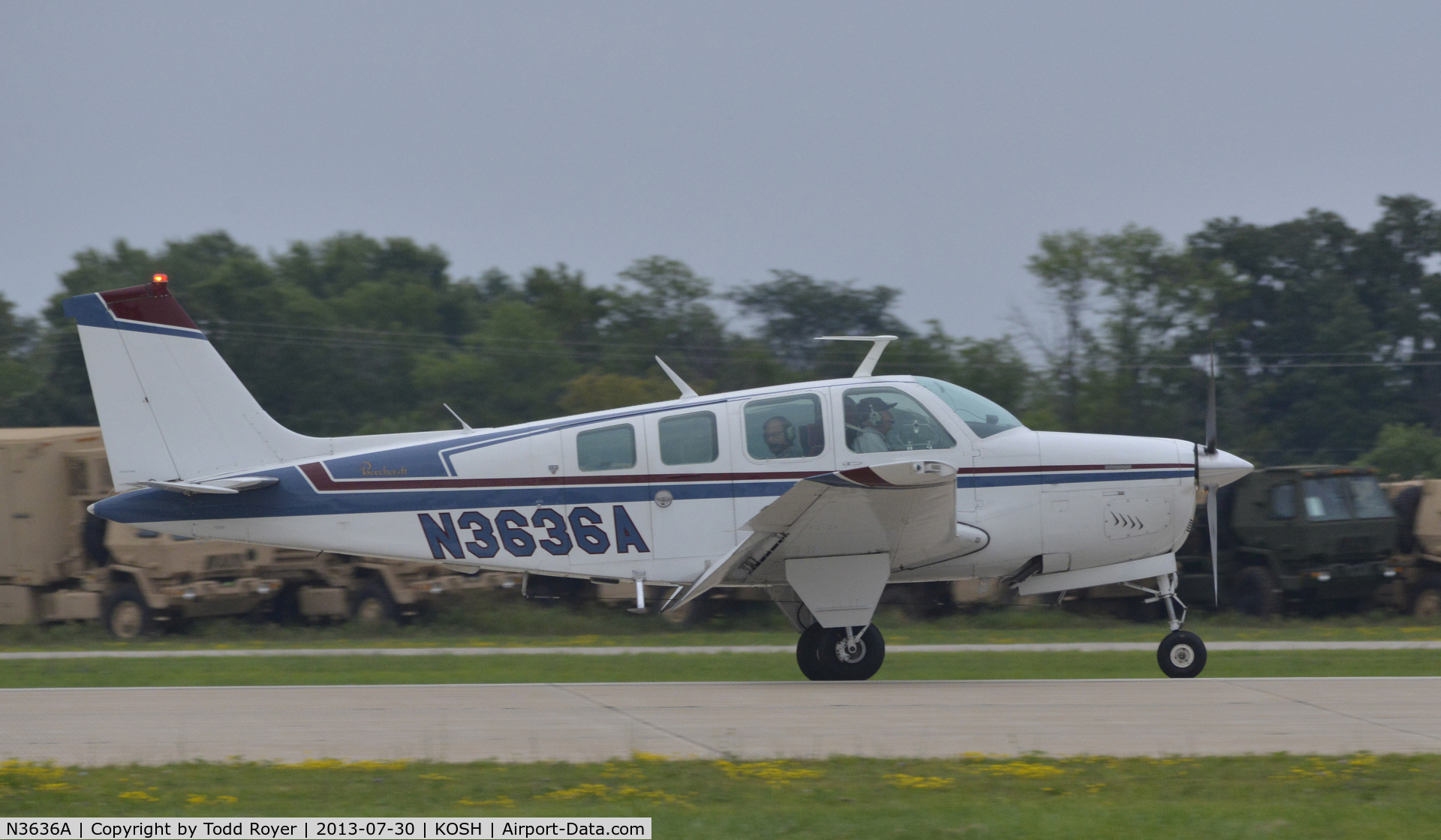 N3636A, 1978 Beech A36 Bonanza 36 C/N E-1399, Airventure 2013