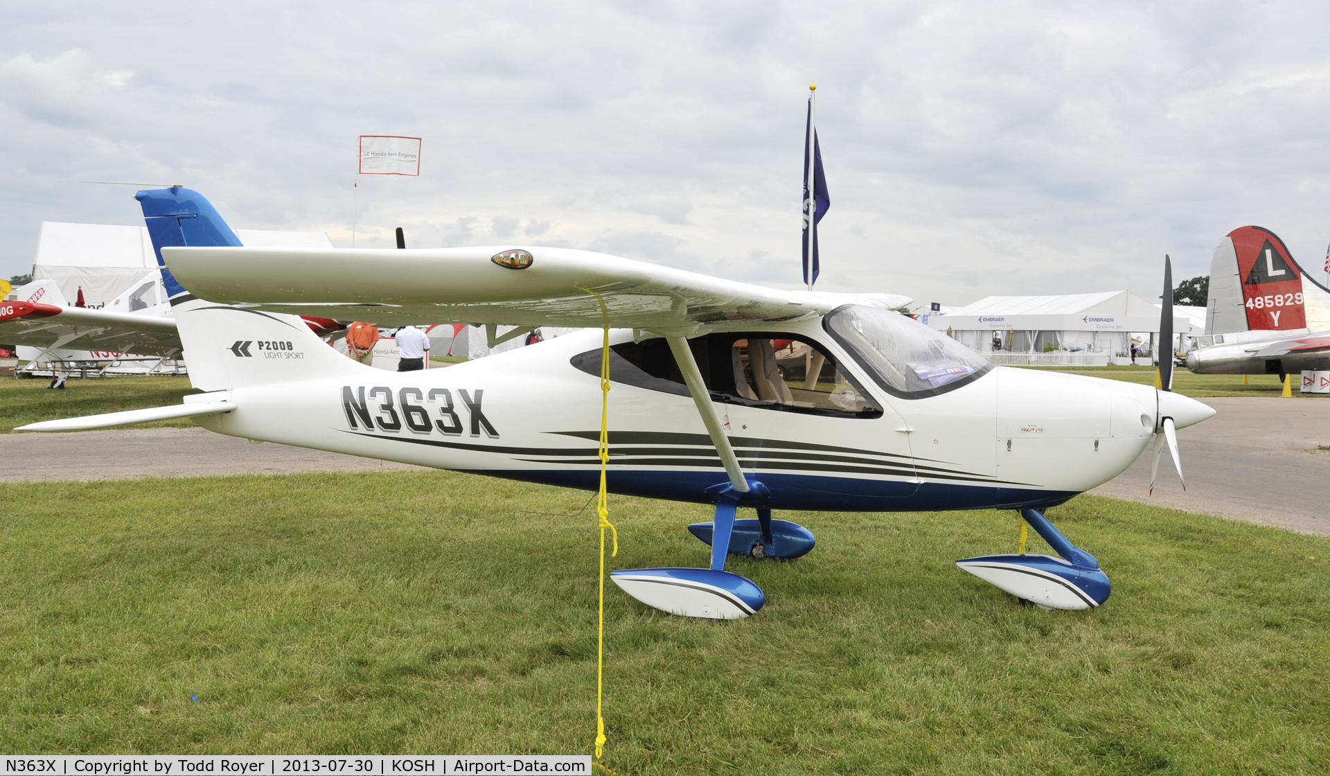 N363X, 2012 Tecnam P-2008 C/N 070, Airventure 2013
