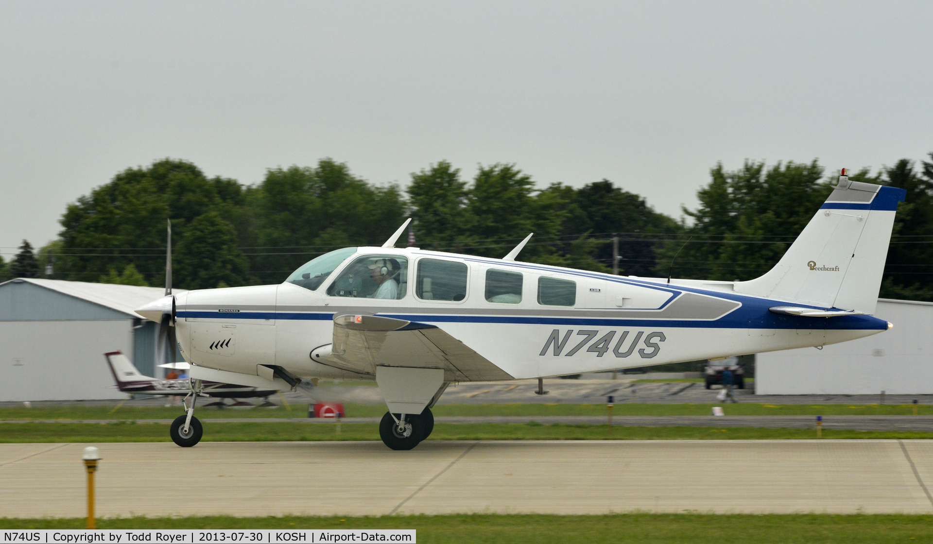 N74US, 1974 Beech A36 Bonanza 36 C/N E-574, Airventure 2013