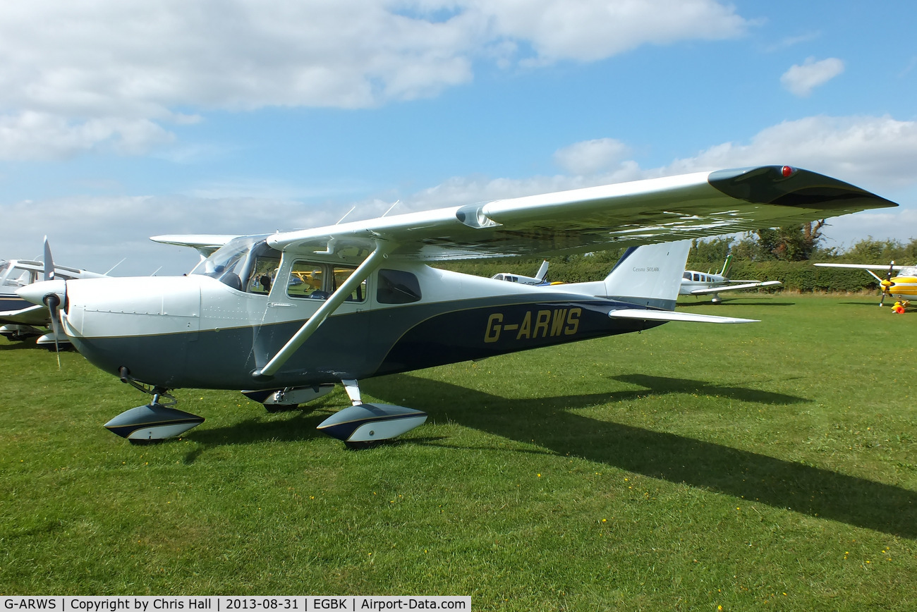 G-ARWS, 1962 Cessna 175C Skylark C/N 17557102, at the LAA Rally 2013, Sywell