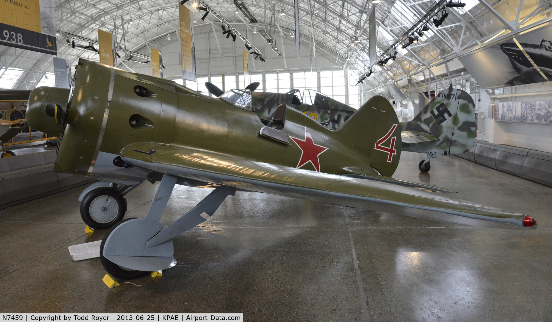 N7459, 1940 Polikarpov I-16 Type 24 C/N 2421014, Part of the Flying Heritage Collection