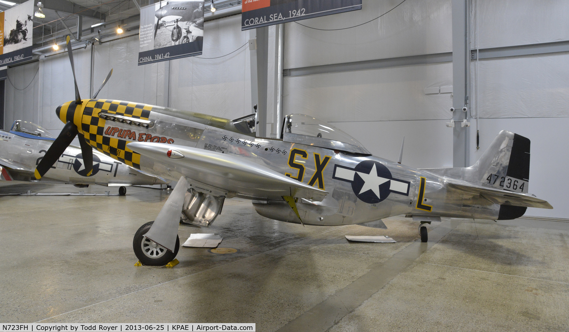 N723FH, 1944 North American P-51D Mustang C/N 44-72364, Part of the Flying Heritage Collection