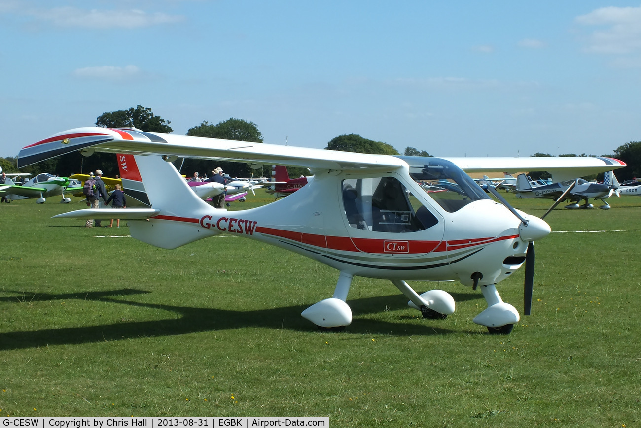 G-CESW, 2007 Flight Design CTSW C/N 8296, at the LAA Rally 2013, Sywell