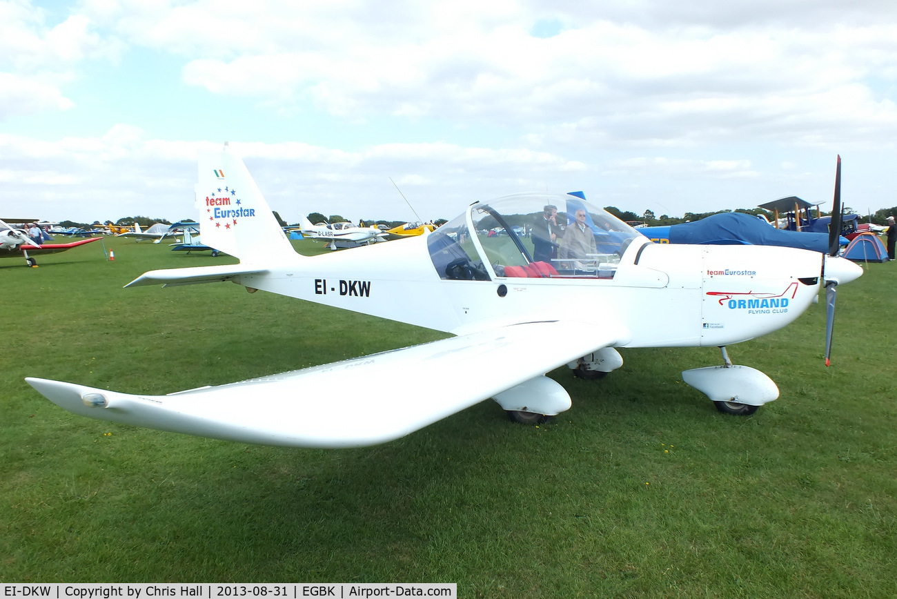 EI-DKW, Aerotechnik EV-97 Eurostar C/N 2005-2513, at the LAA Rally 2013, Sywell