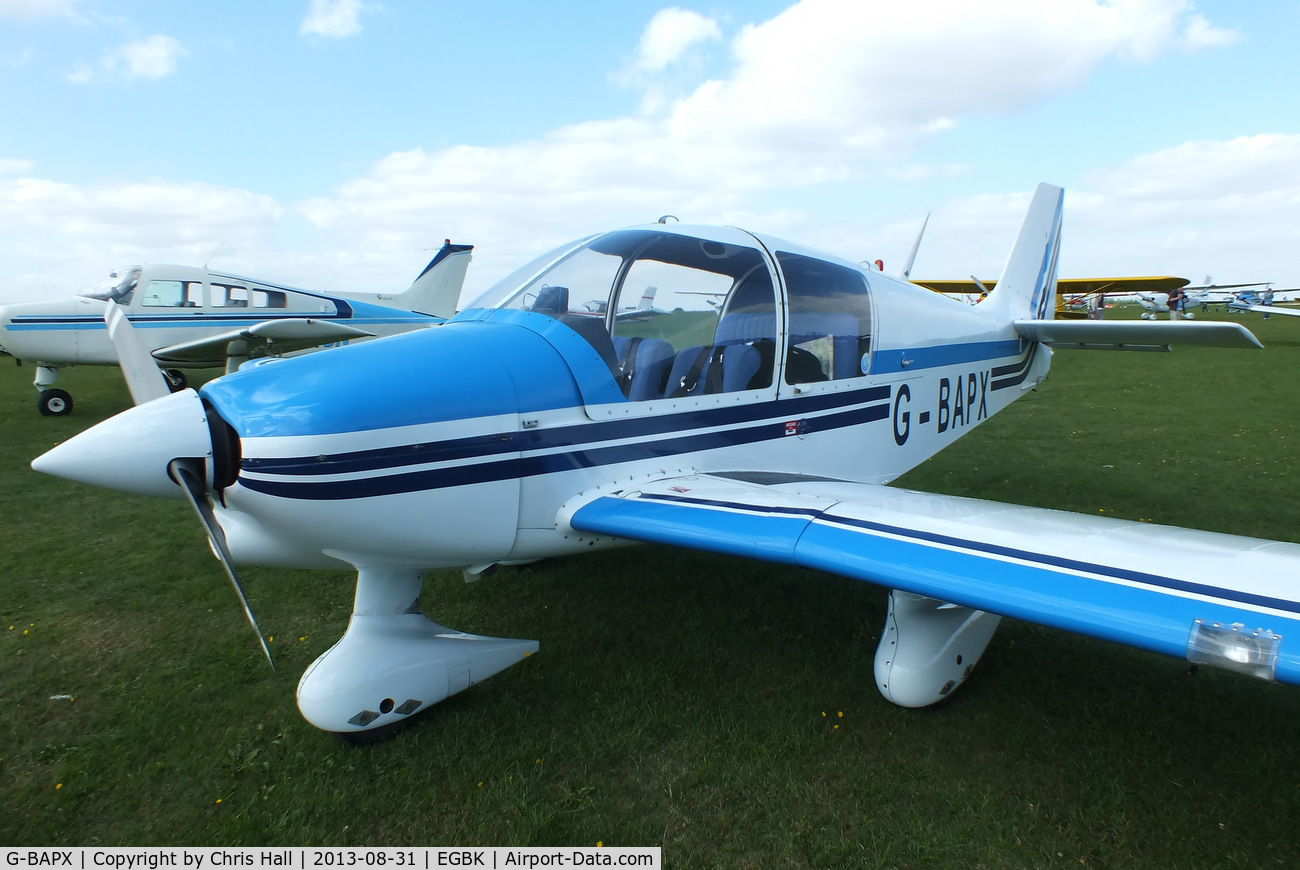 G-BAPX, 1972 Robin DR-400-160 Chevalier C/N 789, at the LAA Rally 2013, Sywell