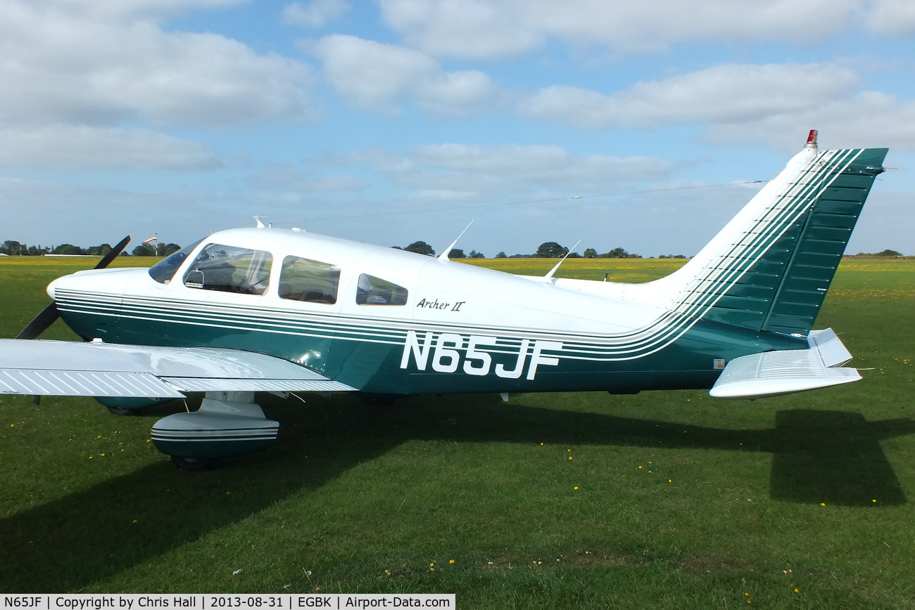 N65JF, 1978 Piper PA-28-181 Cherokee Archer II C/N 28-7990140, at the LAA Rally 2013, Sywell