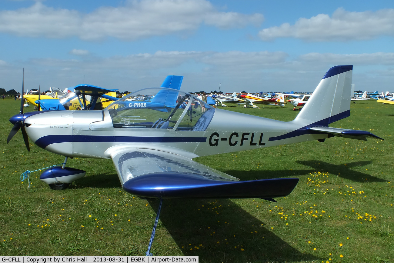 G-CFLL, 2008 Aerotechnik EV-97 Eurostar C/N LAA 315-14825, at the LAA Rally 2013, Sywell