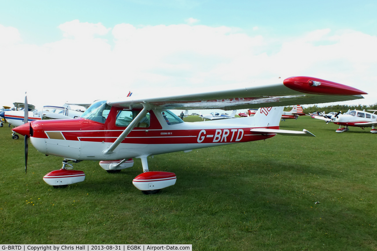 G-BRTD, 1977 Cessna 152 C/N 152-80023, at the LAA Rally 2013, Sywell