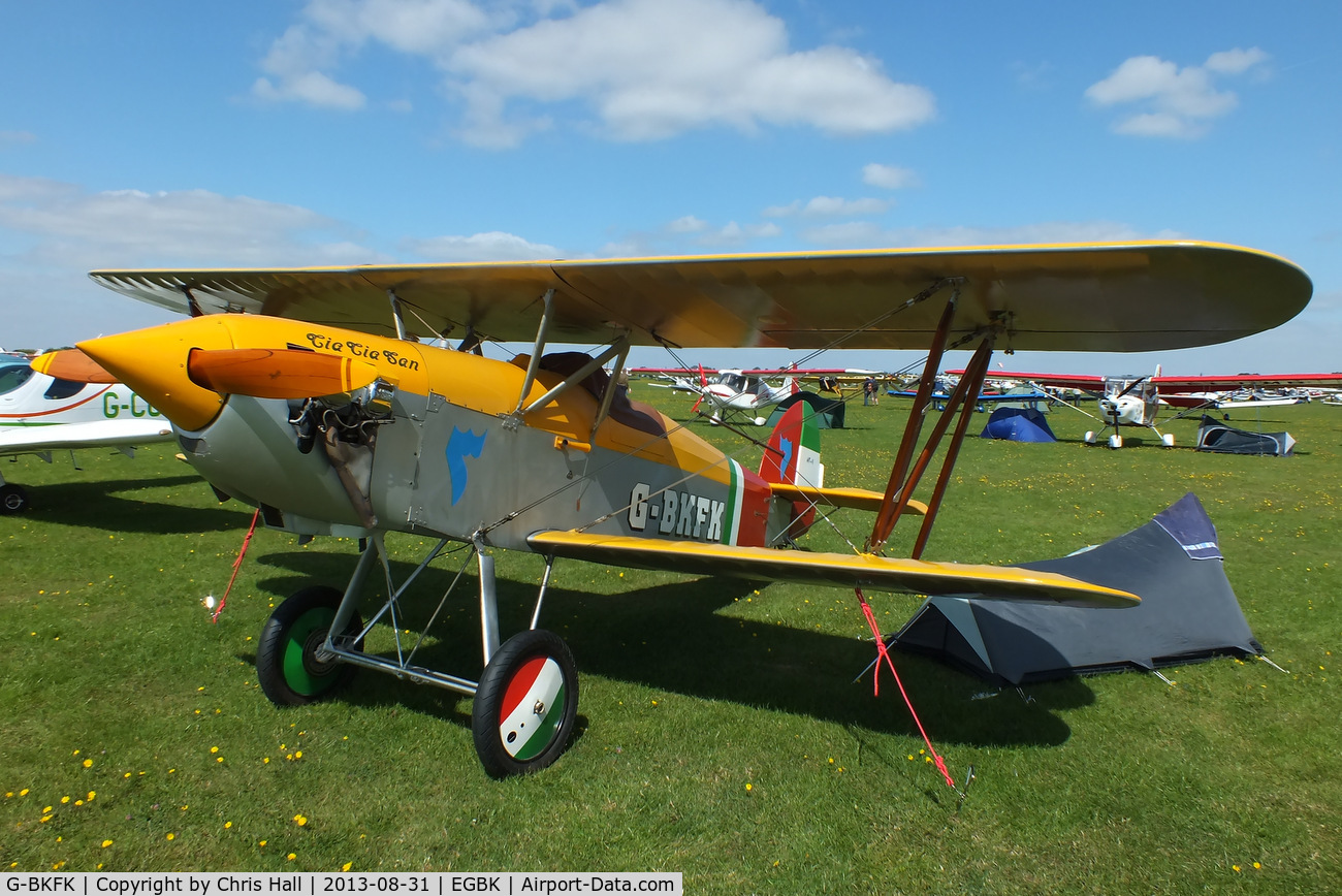 G-BKFK, 1988 Isaacs Fury II C/N PFA 011-10038, at the LAA Rally 2013, Sywell