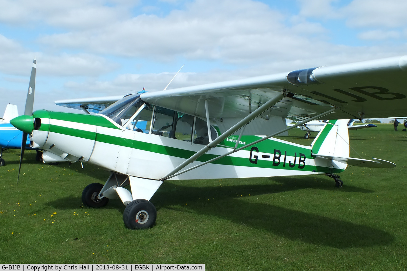 G-BIJB, 1980 Piper PA-18-150 Super Cub C/N 18-8009001, at the LAA Rally 2013, Sywell