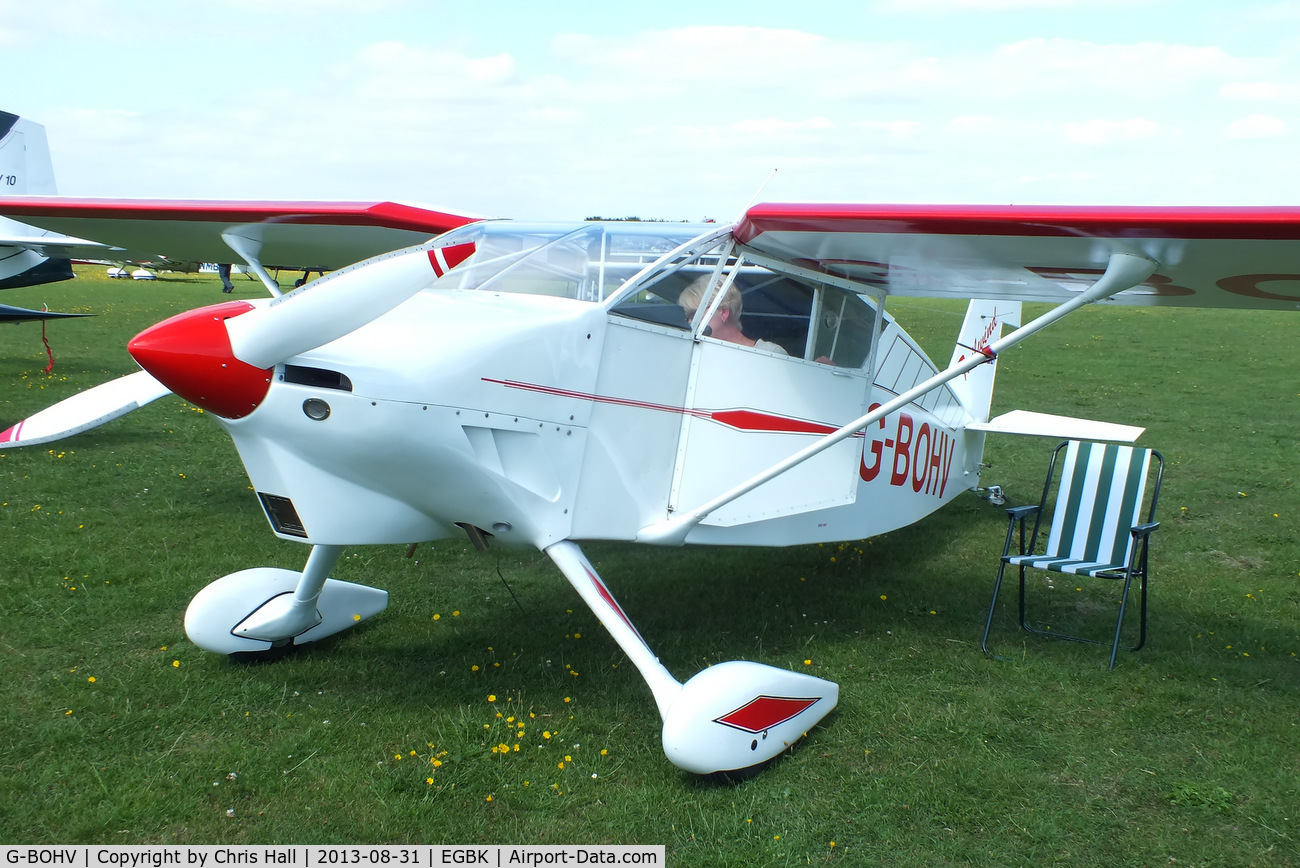 G-BOHV, 1990 Wittman W-8 Tailwind C/N PFA 031-11151, at the LAA Rally 2013, Sywell