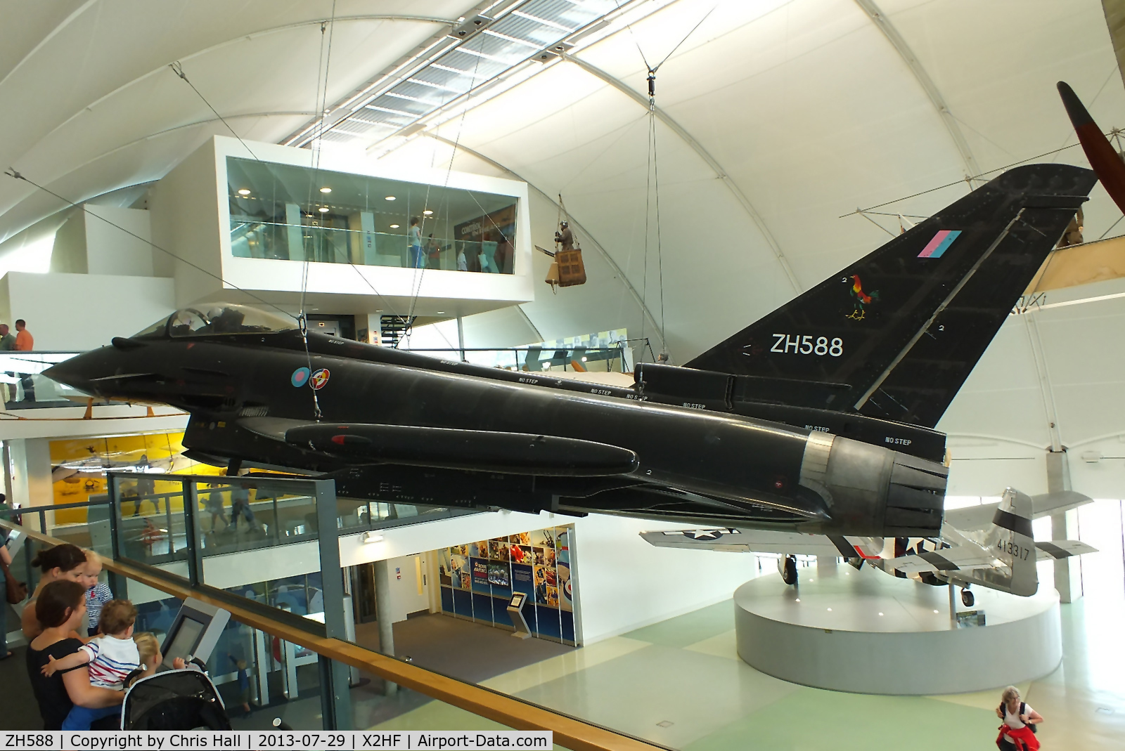 ZH588, 1994 Eurofighter EF-2000 Typhoon DA2 C/N DA2, Displayed at the RAF Museum, Hendon