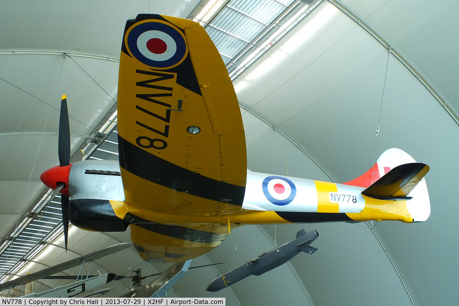 NV778, Hawker Tempest TT.5 C/N Not found NV778, Displayed at the RAF Museum, Hendon