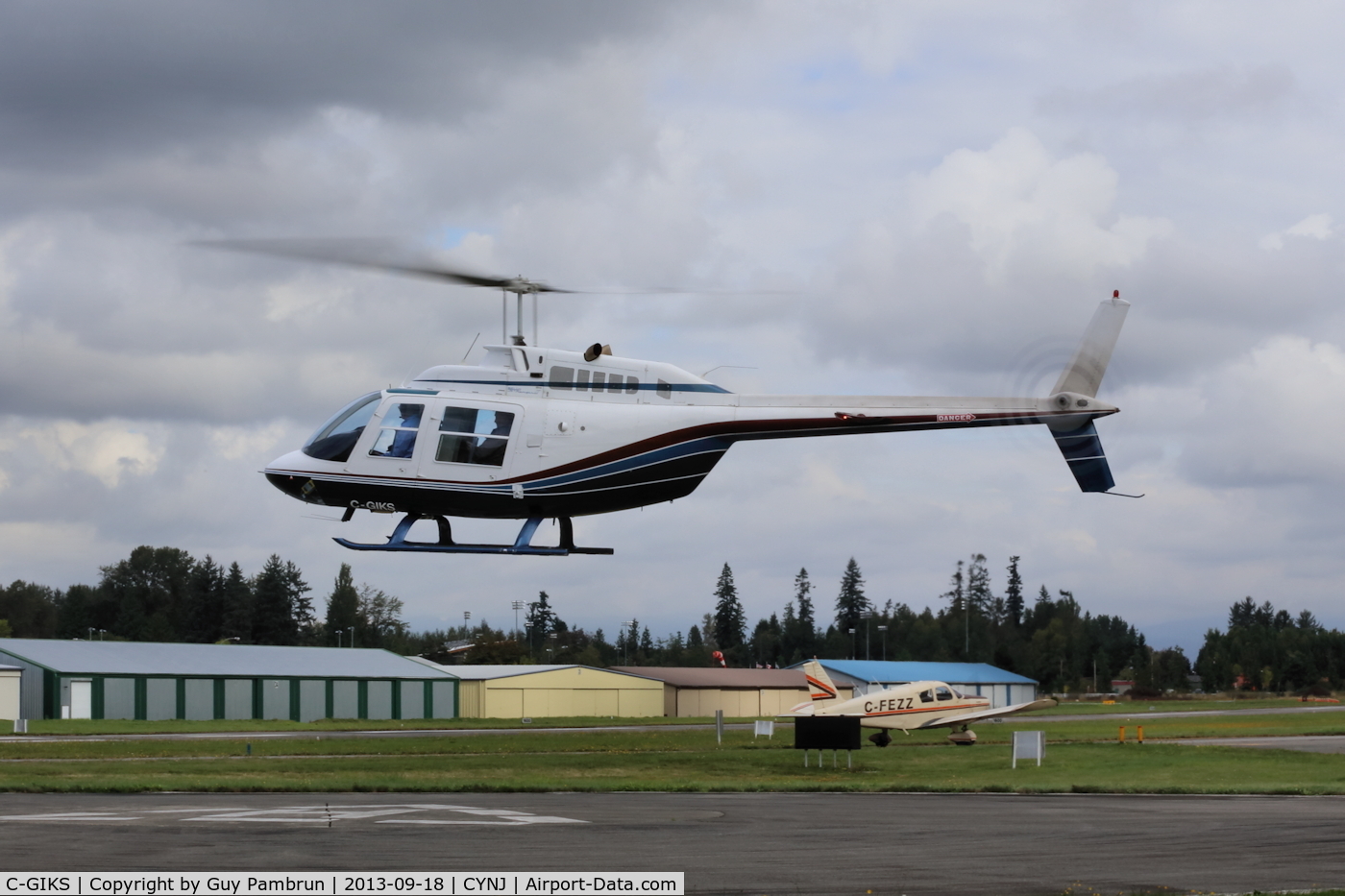 C-GIKS, 1974 Bell 206B JetRanger C/N 1483, Depart