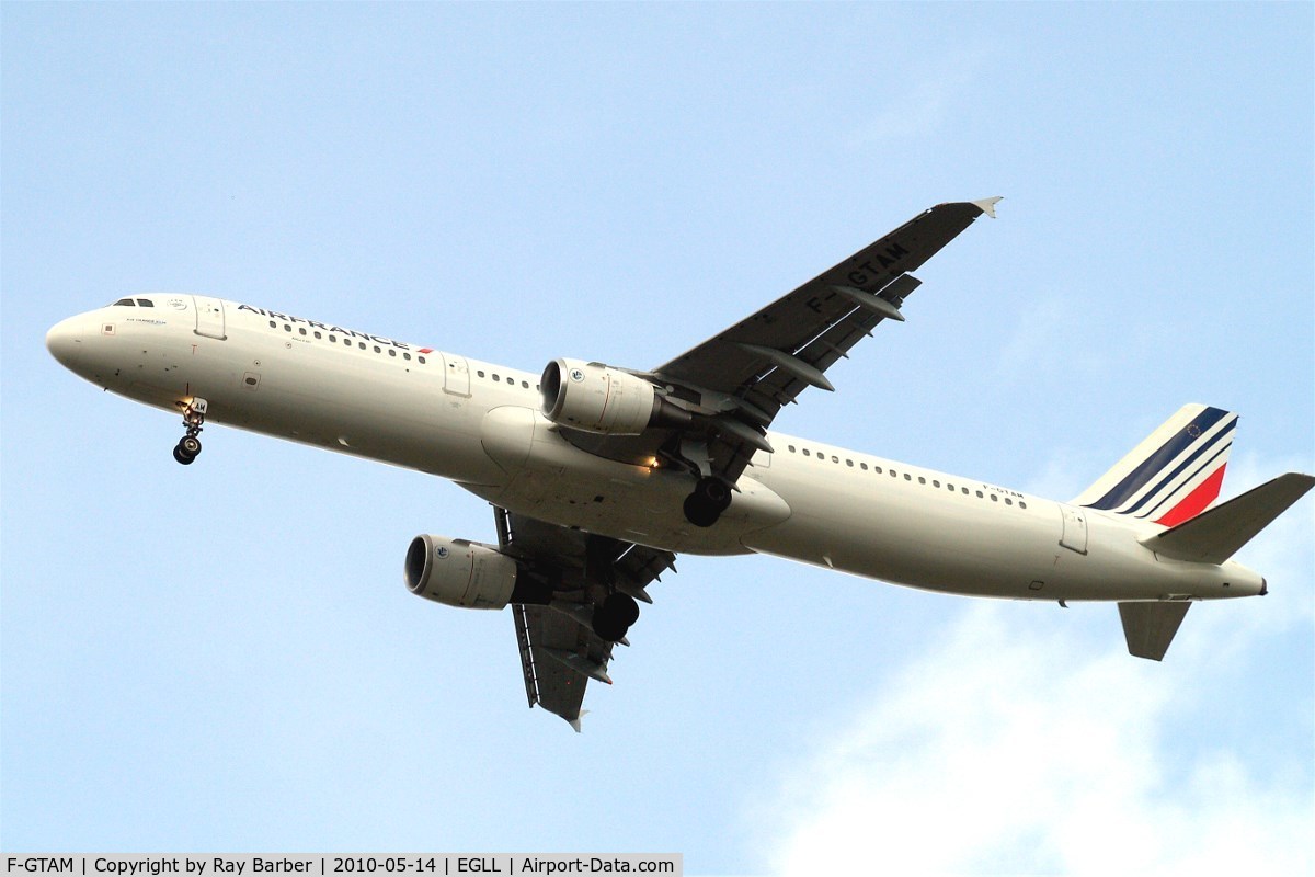 F-GTAM, 2002 Airbus A321-211 C/N 1859, Airbus A321-211 [1859] (Air France) Home~G 14/05/2010. On approach 27R.