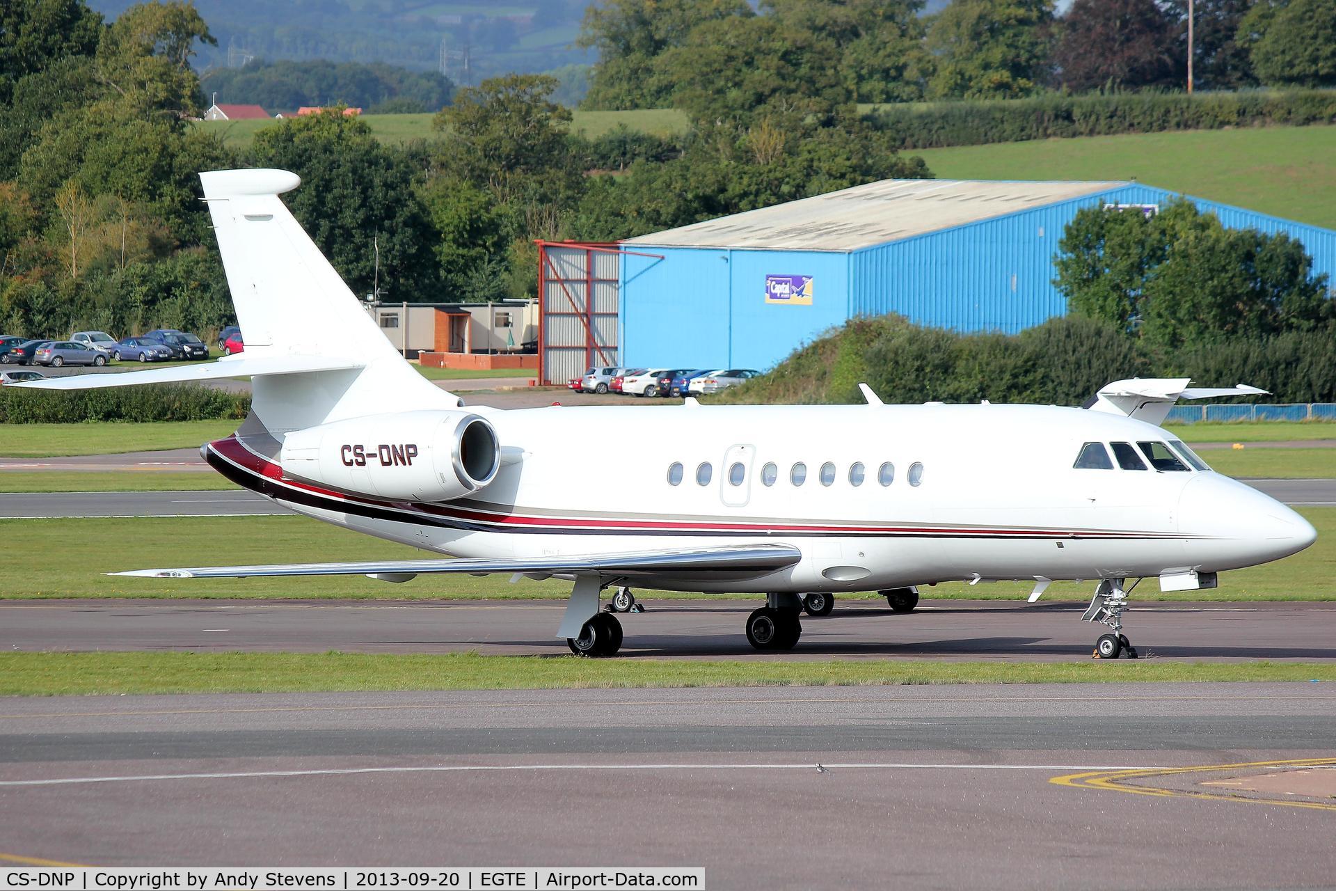 CS-DNP, 2000 Dassault Falcon 2000 C/N 109, Parked on the South Apron at Exeter