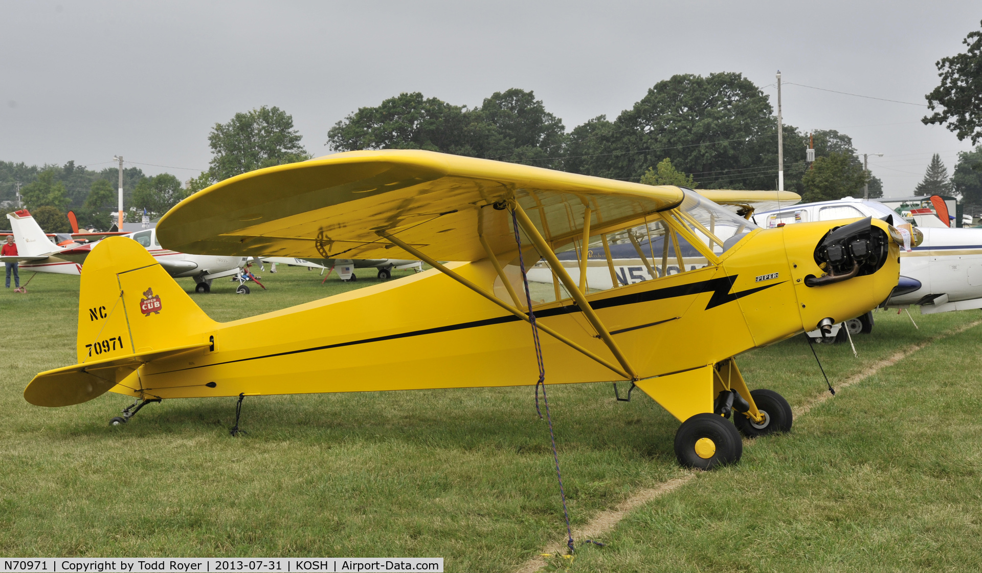 N70971, Piper J3C-65 Cub Cub C/N 18001, Airventure 2013