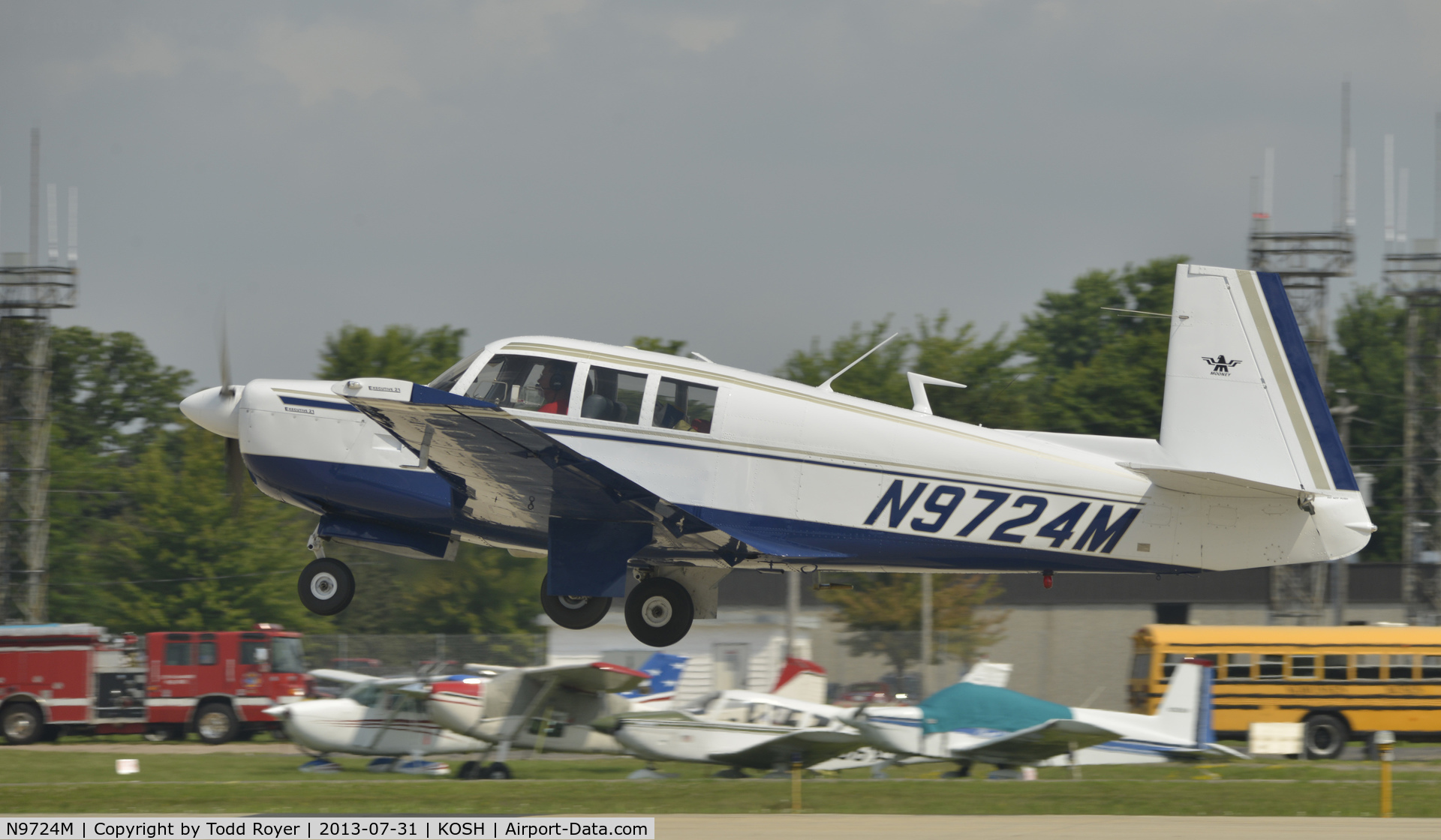 N9724M, 1967 Mooney M20F Executive C/N 670284, Airventure 2013