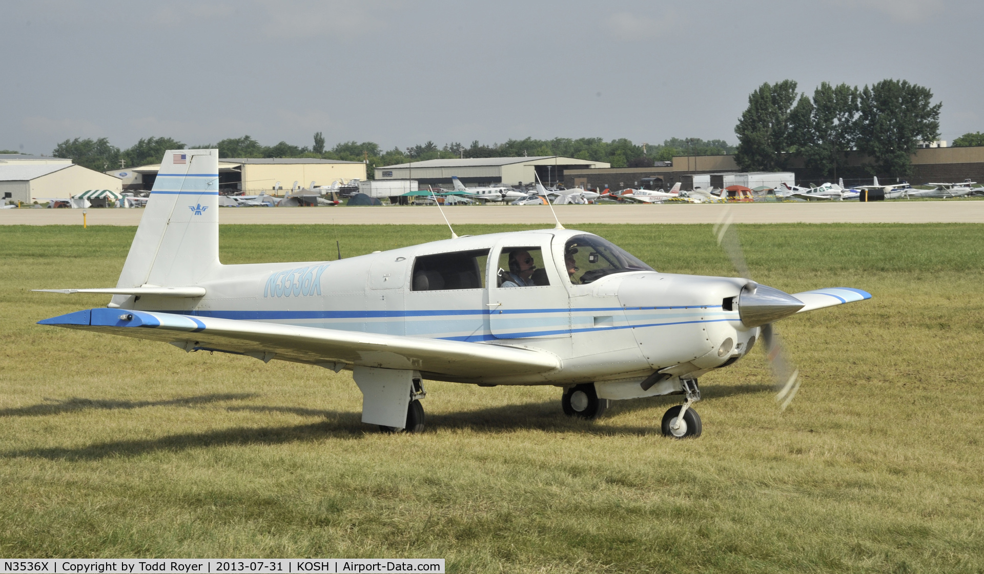 N3536X, 1966 Mooney M20F Executive C/N 670073, Airventure 2013