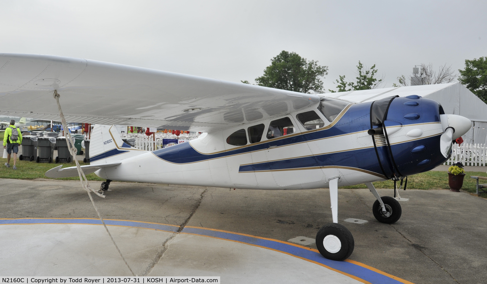 N2160C, 1954 Cessna 195B Businessliner C/N 16145, Airventure 2013