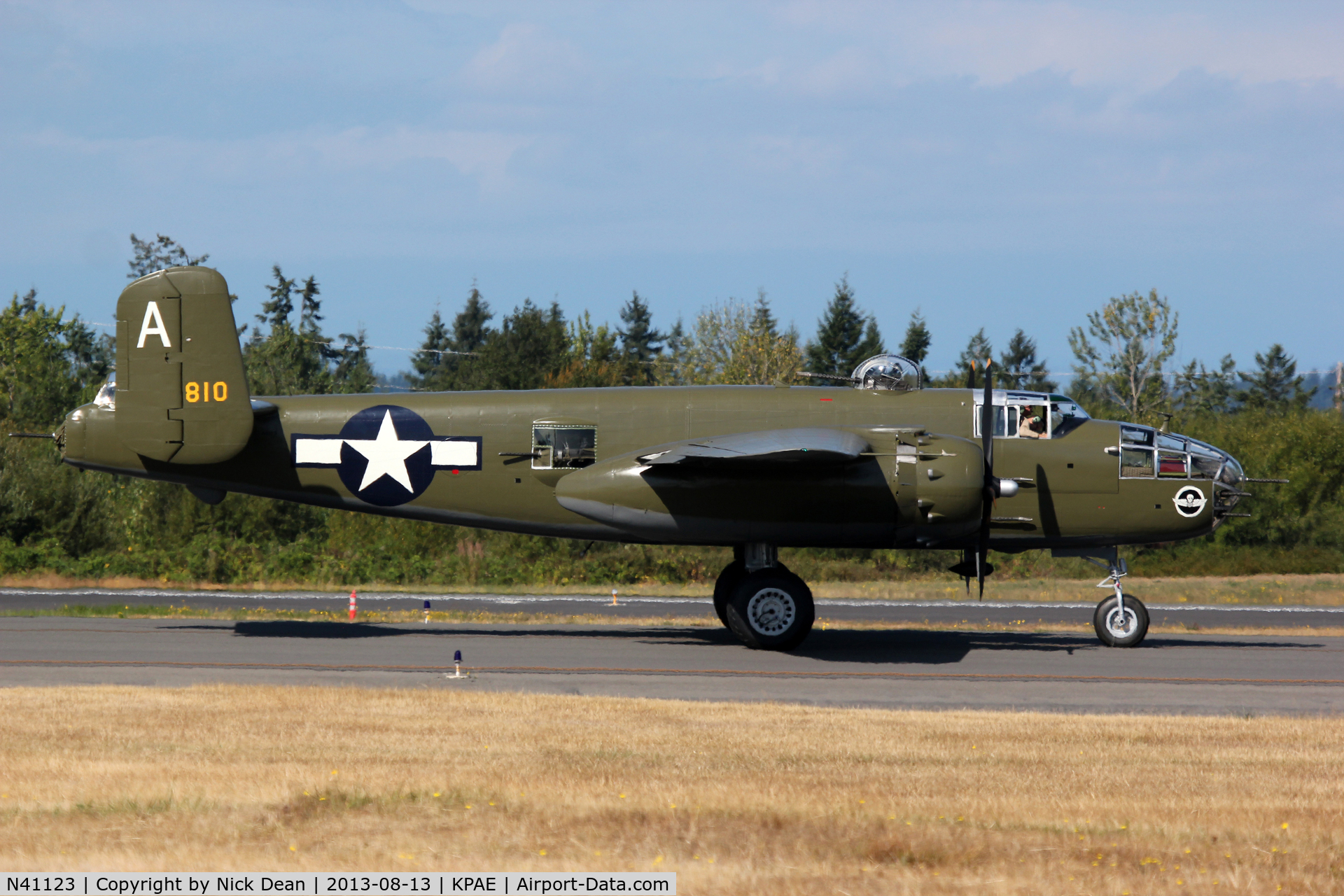 N41123, 1944 North American B-25J Mitchell Mitchell C/N 108-33529, KPAE/PAE