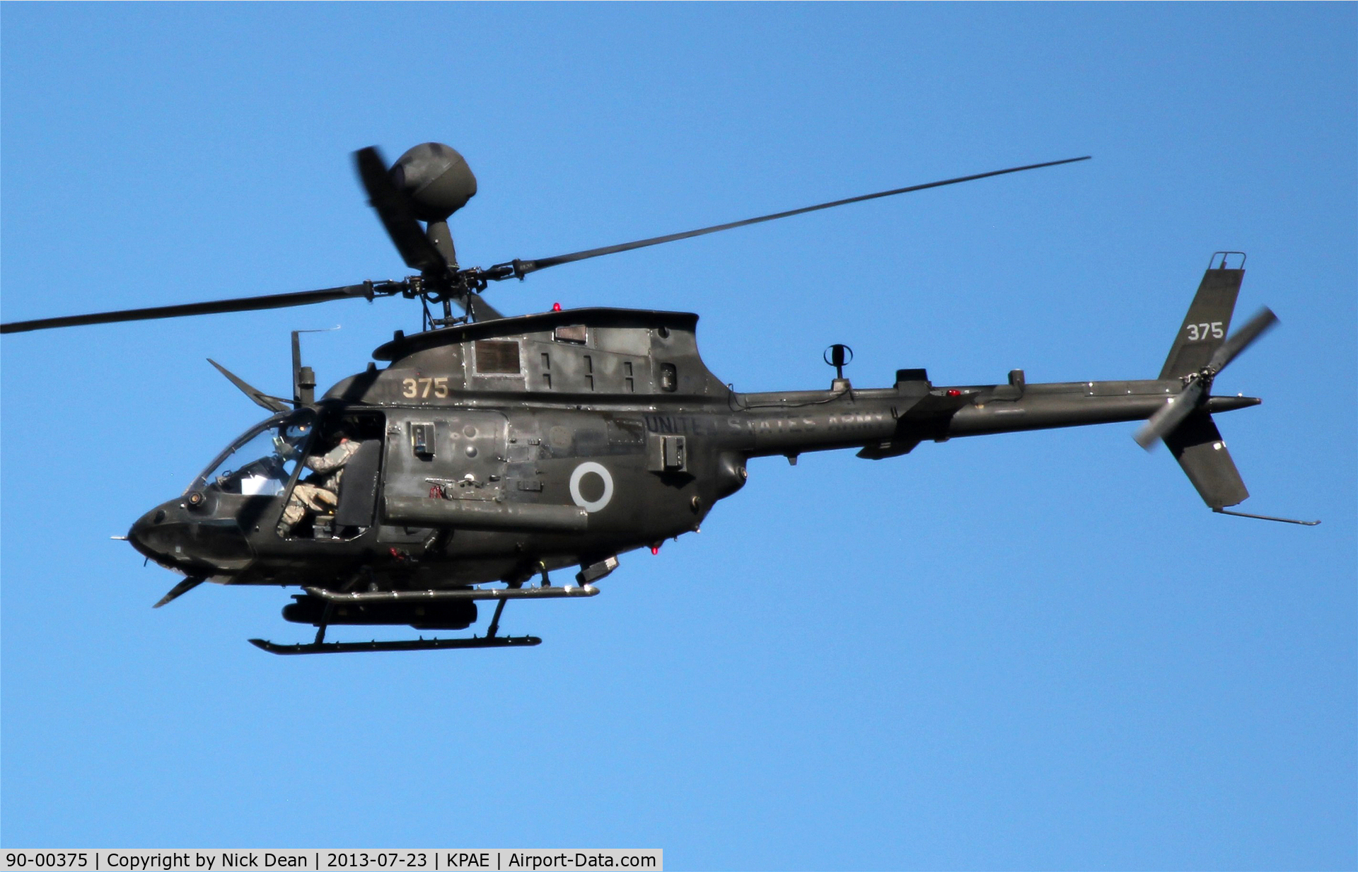 90-00375, 1990 Bell OH-58D Kiowa Warrior C/N 43242, KPAE/PAE
