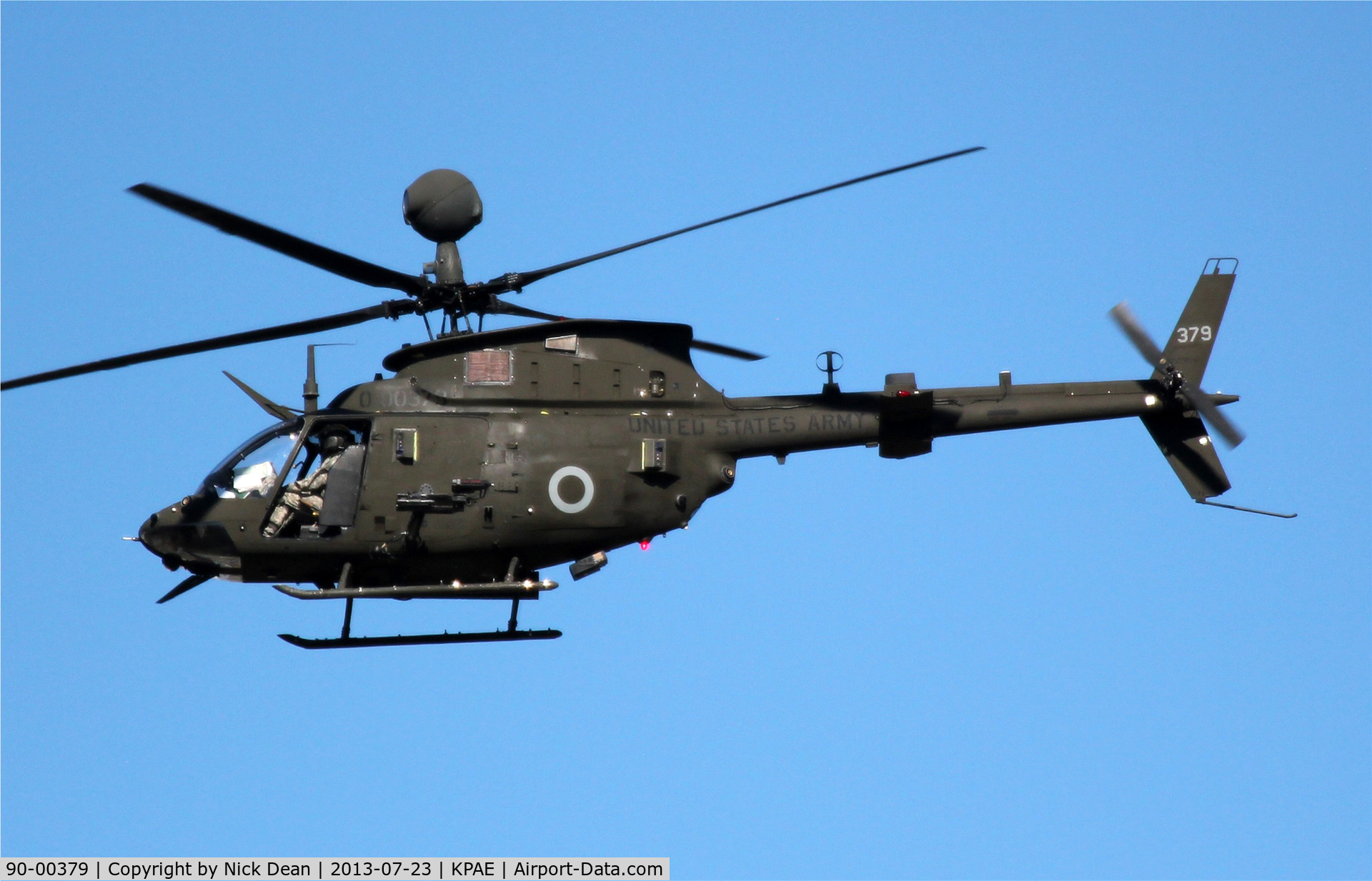 90-00379, 1990 Bell OH-58D Kiowa Warrior C/N 43246, KPAE/PAE