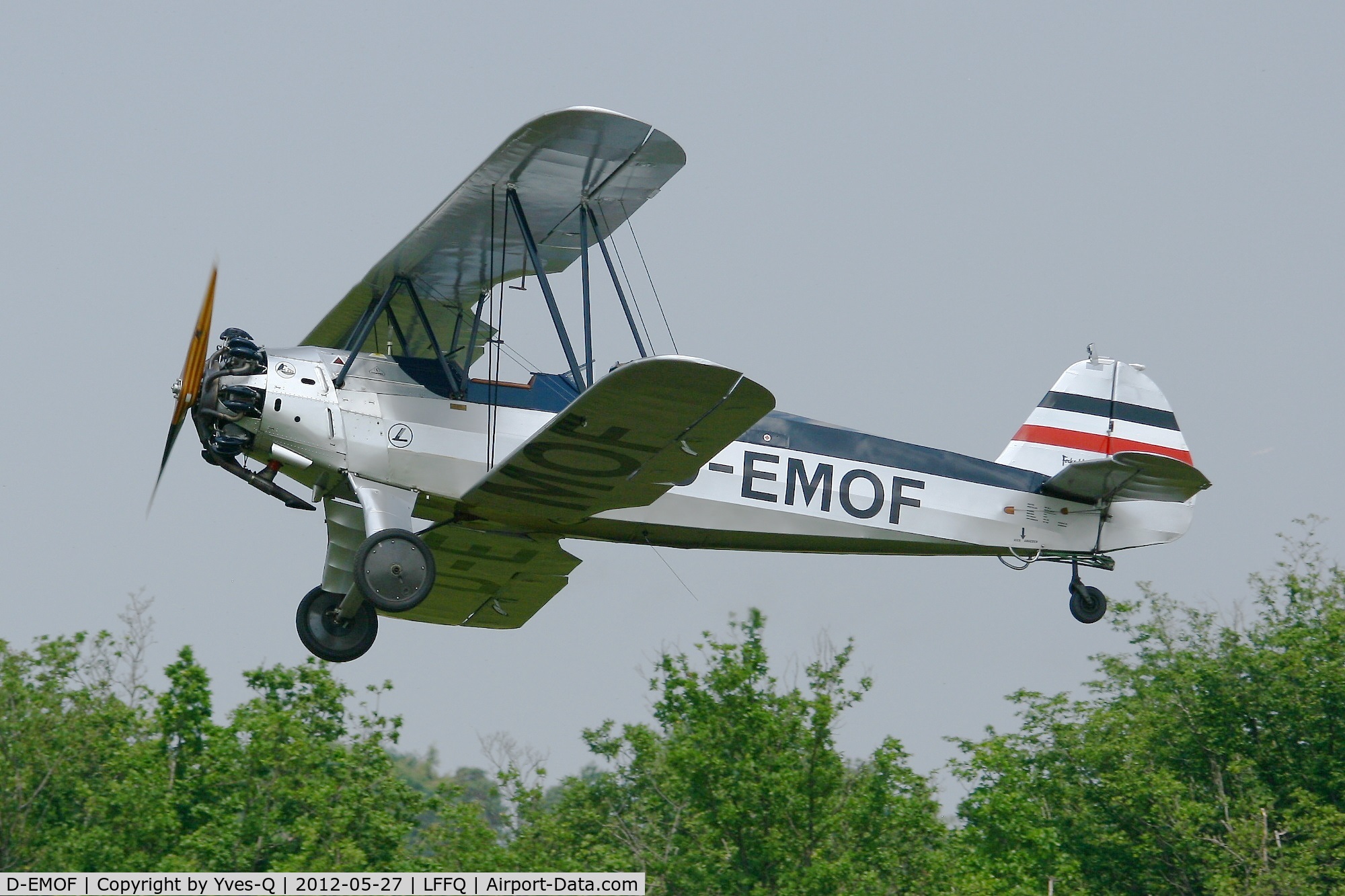 D-EMOF, 1937 Focke-Wulf Fw-44J Stieglitz C/N 82, Focke-Wulf Fw-44J Stieglitz, La Ferté-Alais Airfield (LFFQ)