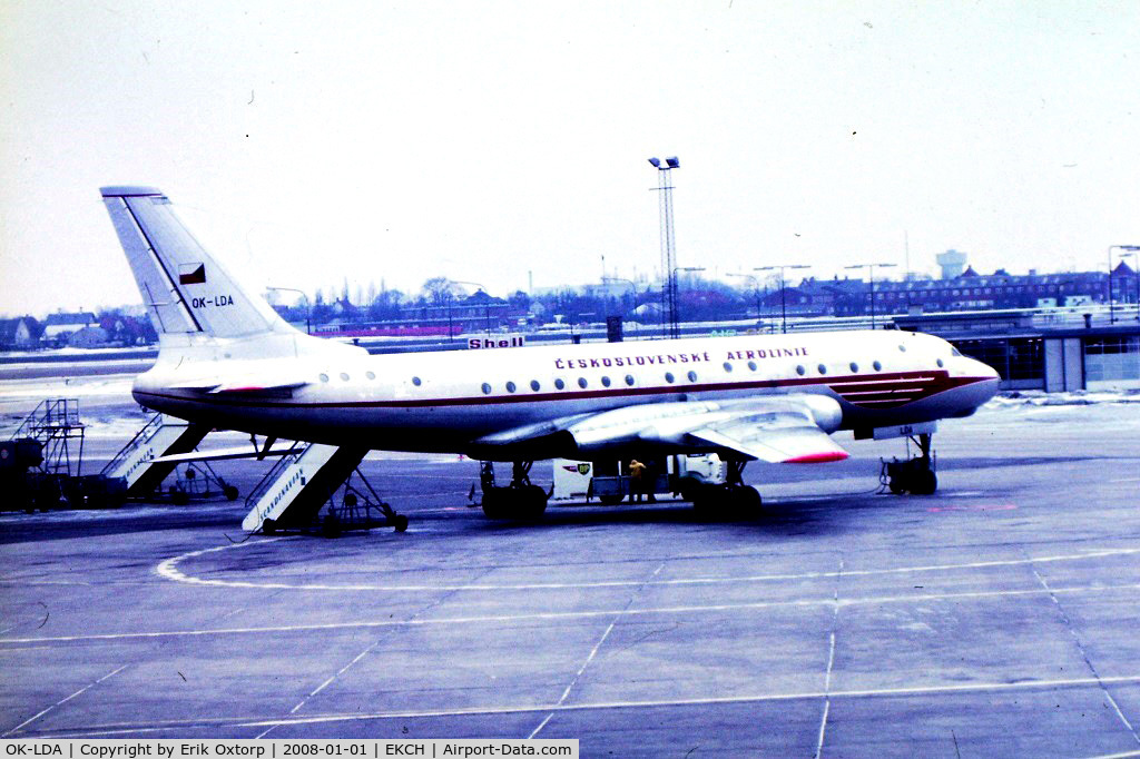 OK-LDA, 1957 Tupolev Tu-104A C/N 76600503, OK-LDA at gate A12