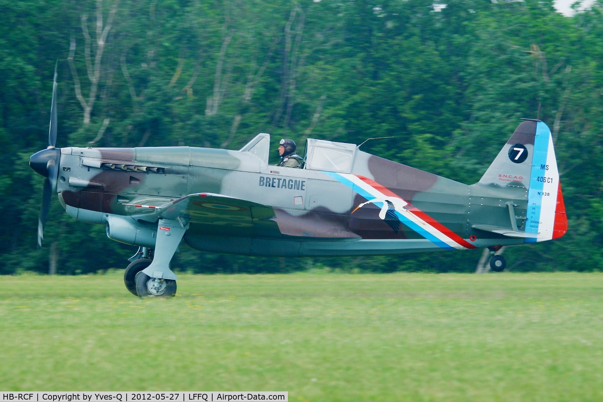 HB-RCF, 1942 Morane-Saulnier D-3801 (MS-412) C/N 194, Morane Saulnier MS-412 (EKW D-3801), Swiss Historic Aircraft Collection, La Ferté-Alais Airfield (LFFQ)