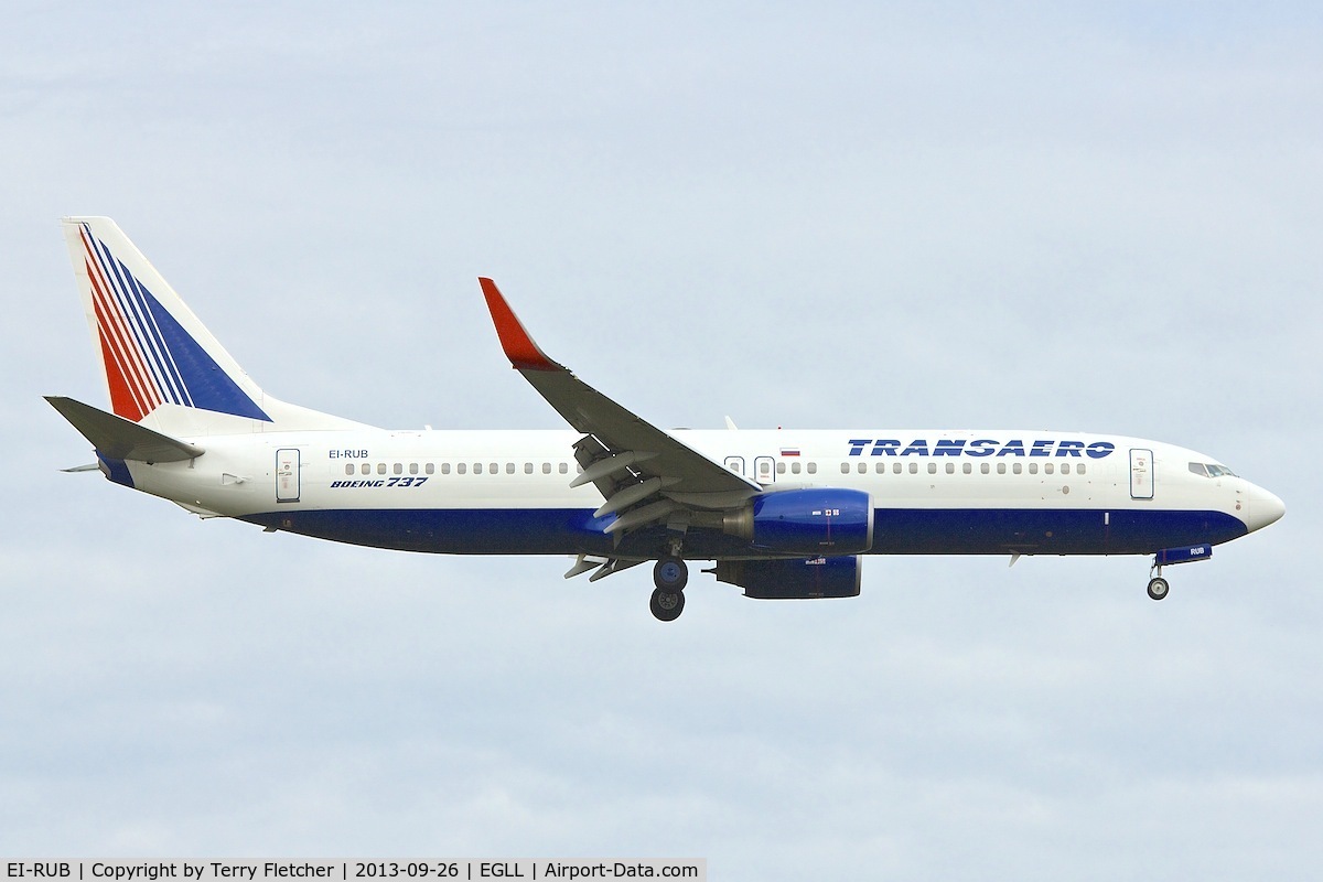 EI-RUB, 2007 Boeing 737-85P C/N 33982, Transaero's Boeing 737-85P, c/n: 33982 at Heathrow