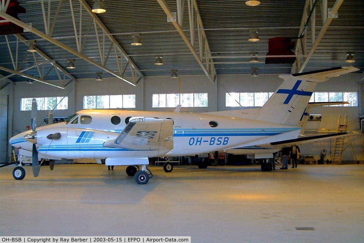 OH-BSB, 1990 Beech 300 C/N FA-206, Beech 300 Super King Air [FA-206] (Finnair) Pori~OH 15/05/2003