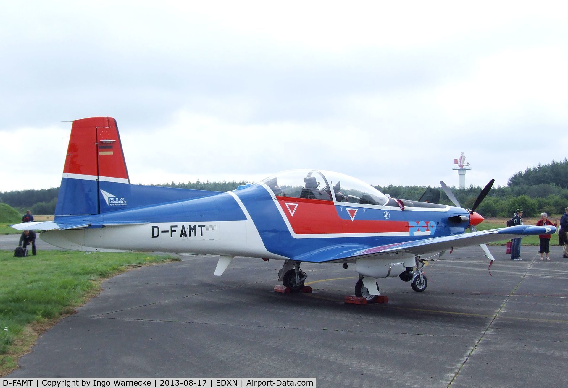 D-FAMT, Pilatus PC-9B C/N 164, Pilatus PC-9B of E.I.S. Aircraft (target services for German armed forces) at the Spottersday of the Nordholz Airday 2013 celebrationg 100 Years of German Naval Aviation at Nordholz Naval Aviation Base