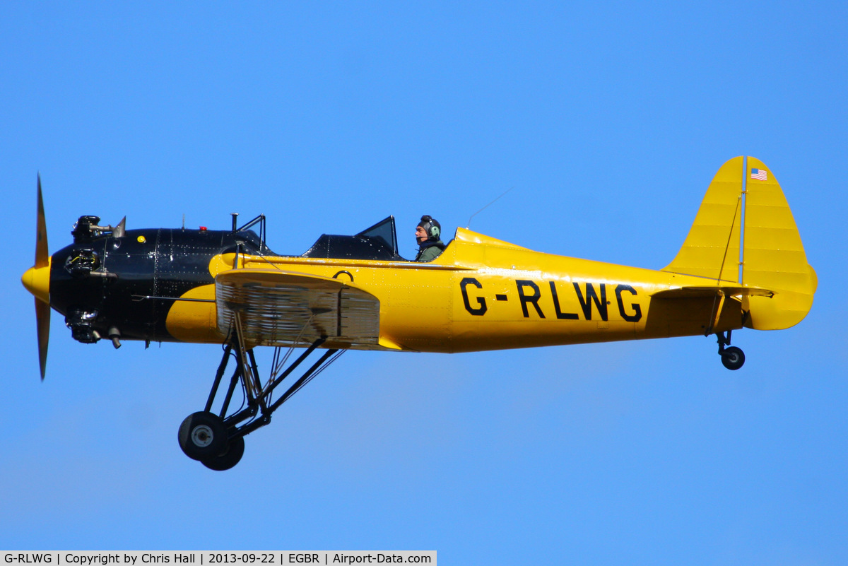 G-RLWG, 1942 Ryan PT-22 Recruit (ST3KR) C/N 1716, at Breighton's Heli Fly-in, 2013