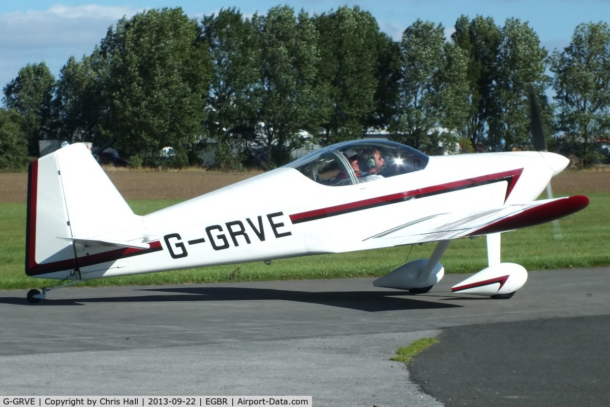 G-GRVE, 2007 Vans RV-6 C/N PFA 181-12566, at Breighton's Heli Fly-in, 2013