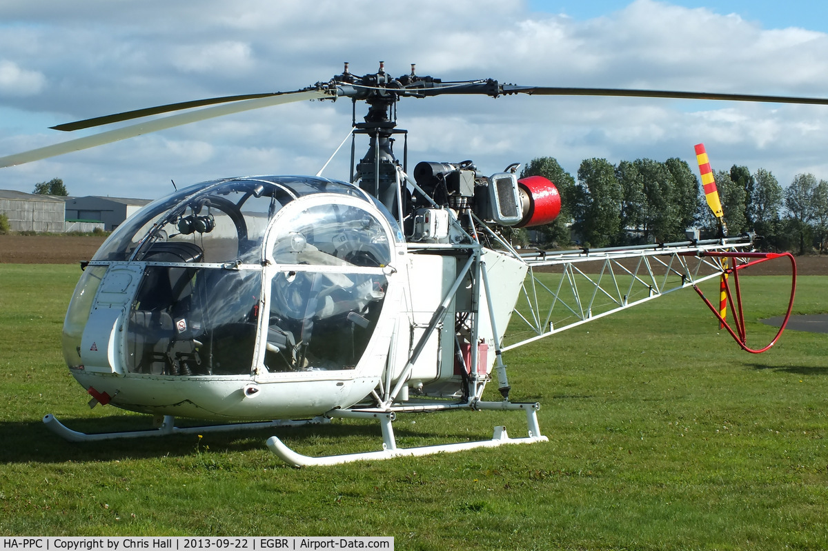 HA-PPC, 1960 Sud SA-313B Alouette II C/N 1500, at Breighton's Heli Fly-in, 2013