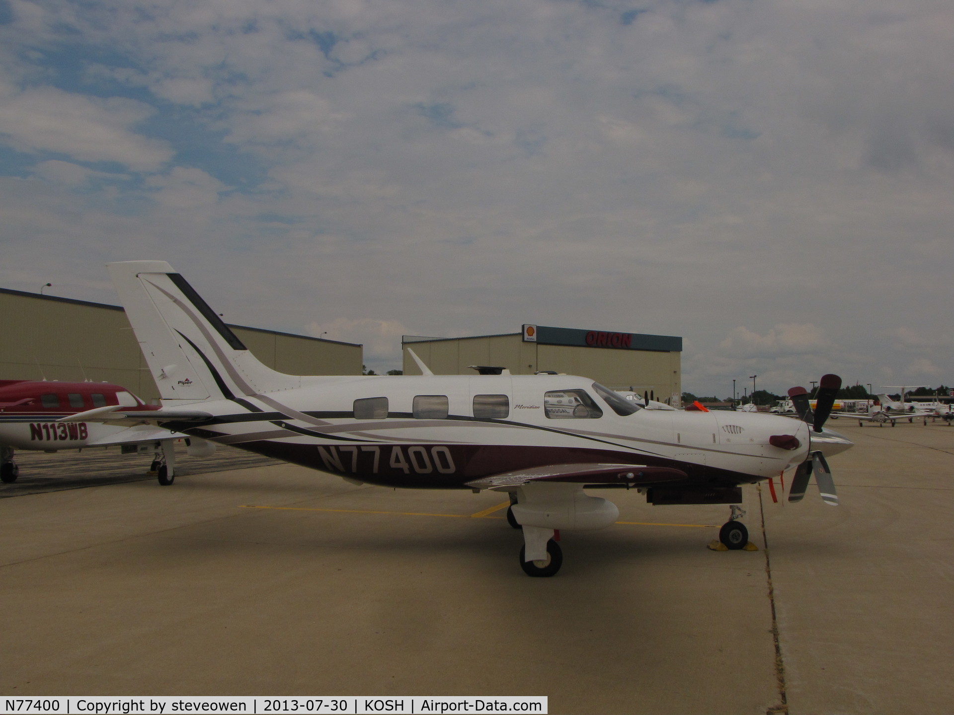 N77400, 2005 Piper PA-46-500TP C/N 4697206, Basler FBO ramp