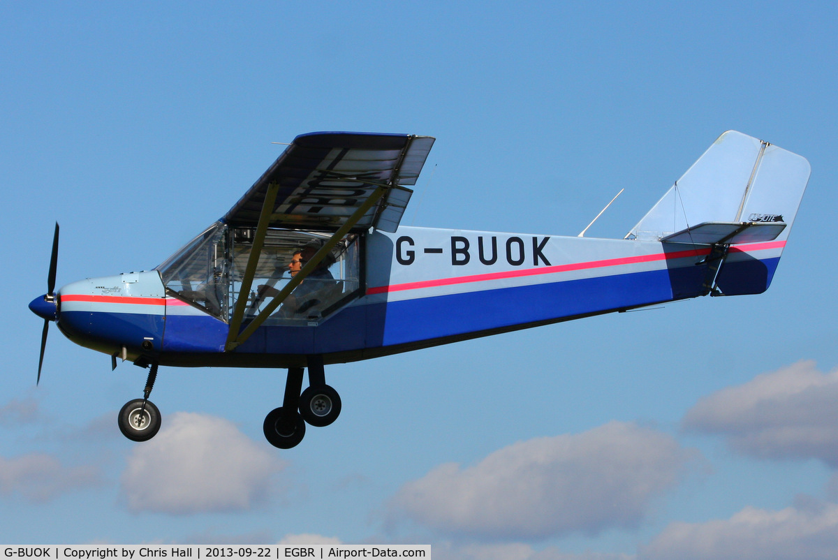G-BUOK, 1993 Rans S-6-116 Coyote II C/N PFA 204A-12317, at Breighton's Heli Fly-in, 2013