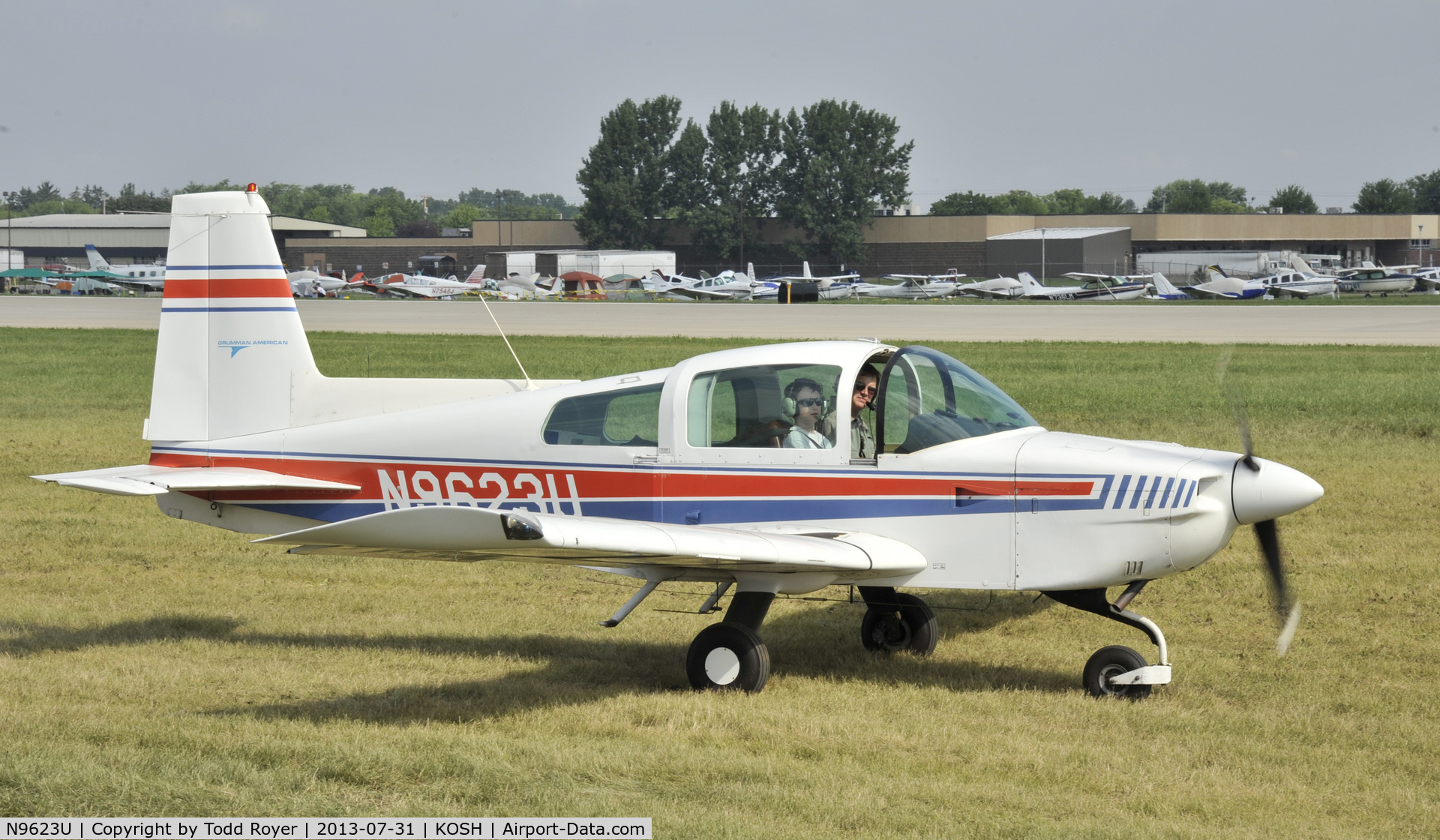 N9623U, 1975 Grumman American AA-5 Traveler C/N AA5-0823, Airventure 2013