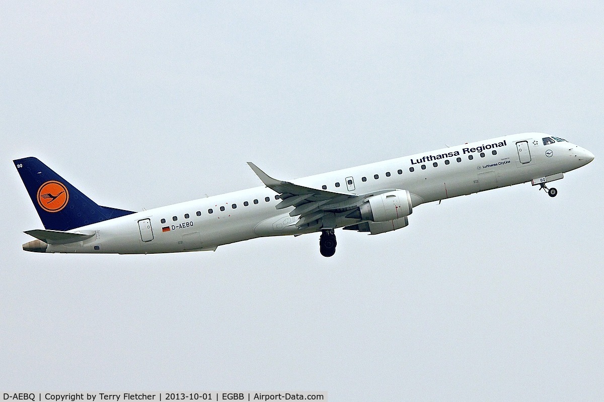 D-AEBQ, 2012 Embraer 195LR (ERJ-190-200LR) C/N 19000555, 2012 Embraer ERJ-195LR (ERJ-190-200 LR), c/n: 190-00555