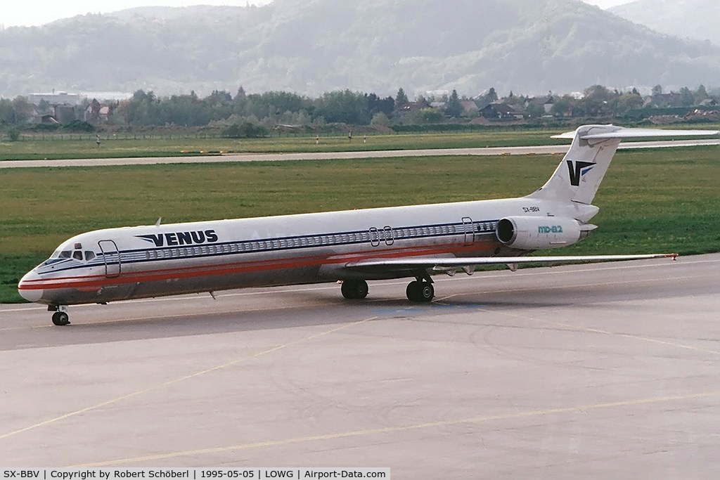 SX-BBV, 1981 McDonnell Douglas MD-82 (DC-9-82) C/N 48048, SX-BBV basic Adria Airways c/s