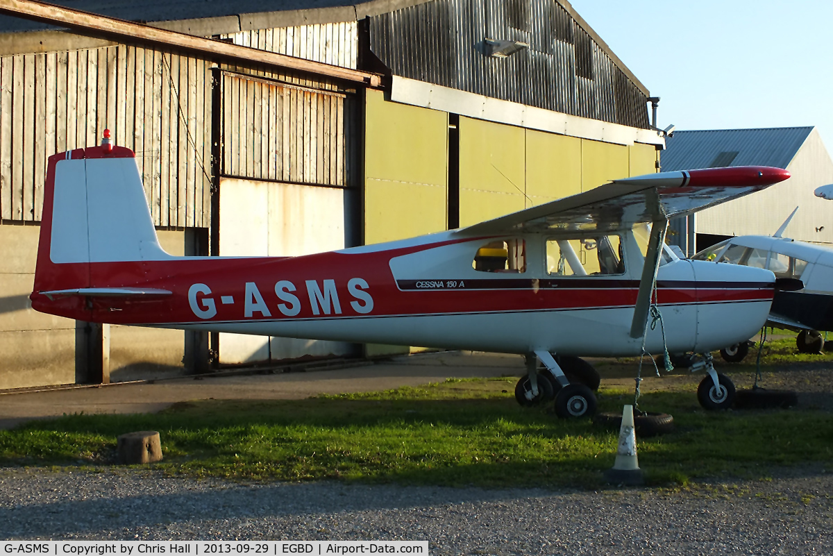G-ASMS, 1961 Cessna 150A C/N 15059204, classic Cessna 150A at Derby airfield