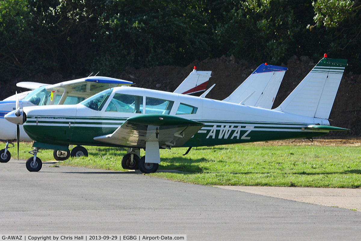 G-AWAZ, 1968 Piper PA-28R-180 Cherokee Arrow C/N 28R-30512, privately owned