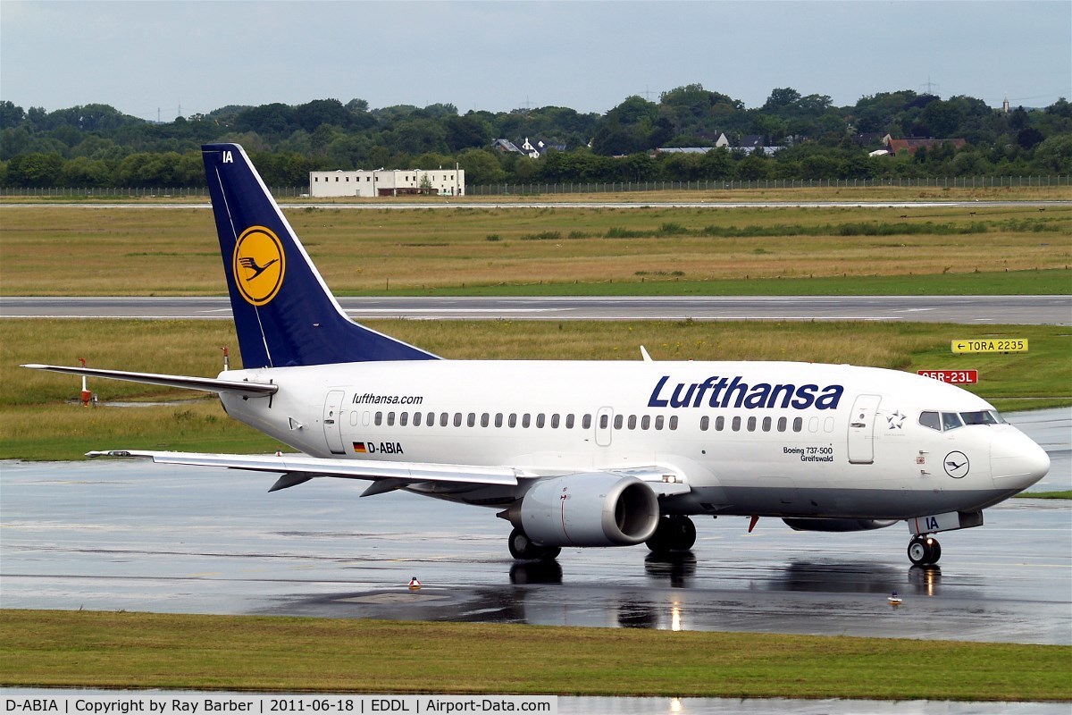 D-ABIA, 1990 Boeing 737-530 C/N 24815, Boeing 737-530 [24815] (Lufthansa) Dusseldorf~D 18/06/2011