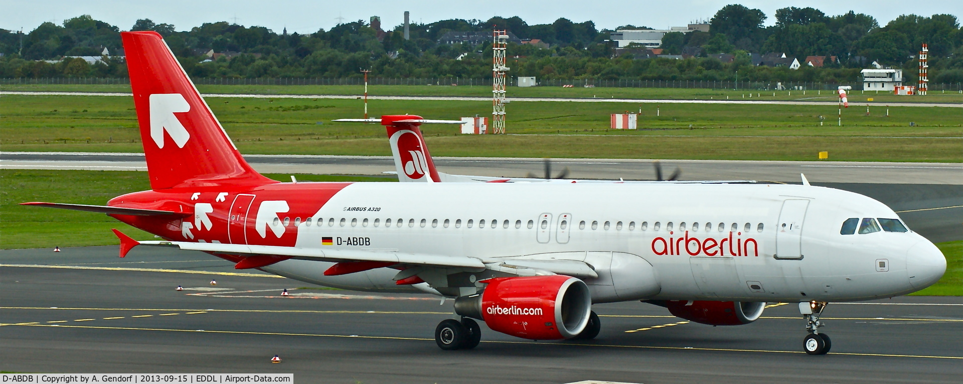 D-ABDB, 2005 Airbus A320-214 C/N 2619, Air Berlin (OLT-Express cs.), seen here on the taxiway 