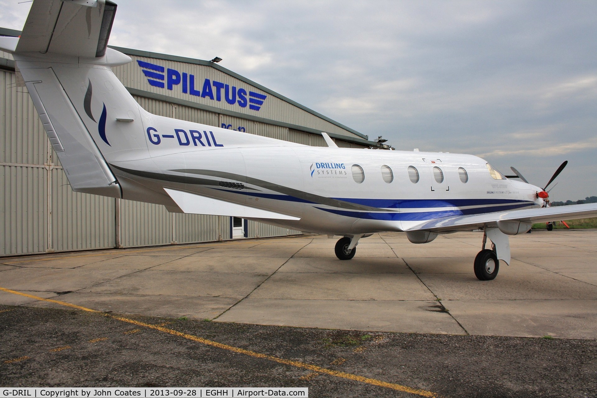 G-DRIL, 2013 Pilatus PC-12/47E C/N 1422, New resident at BOH